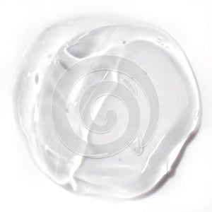 Transparent gel isolated over white photo