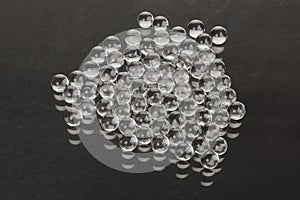 Transparent gell balls