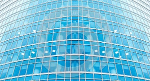 Transparent glass wall