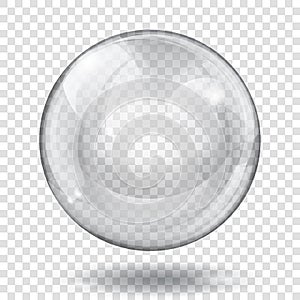 Transparent gray sphere