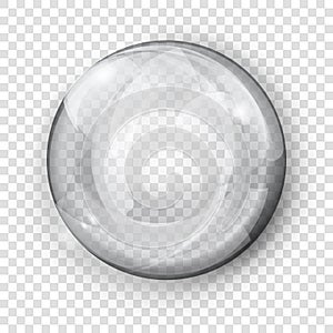 Transparent gray sphere