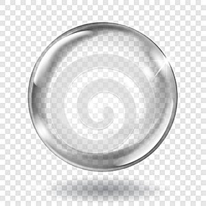 Transparent gray sphere