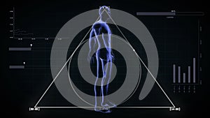 Transparent Human Body with alfa-cannell loop 4K