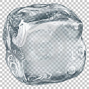 Transparent ice cube