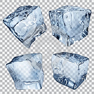 Transparent ice cubes