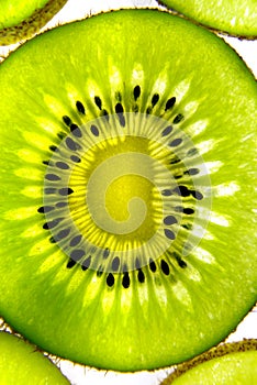 Transparent kiwifruit close-up 2