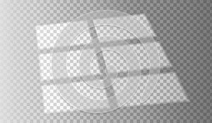 Transparent overlay shadow from a window