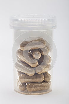 Transparent pill container