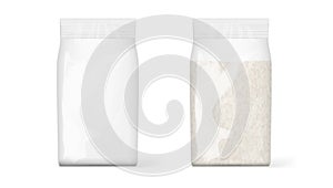 Transparent Plastic Bag Packaging Of Rice