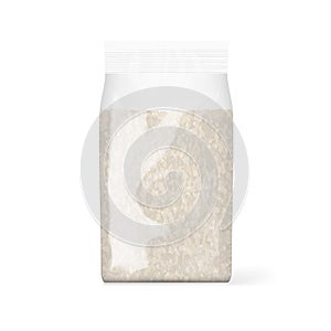 Transparent Plastic Bag Packaging Of Rice
