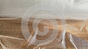 Transparent Plastic Bubble Wrap Texture Background