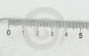 Transparent plastic centimeter ruler