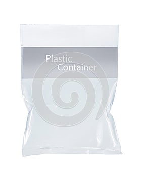 Transparent plastic pack