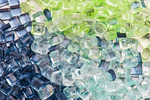 Transparent plastic resin
