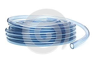 Transparent plastic water hose