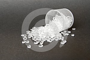 Transparent Polyethylene granules. HDPE.Plastic pellets. Plastic Raw material