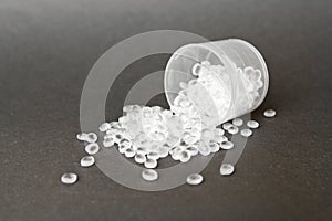 Transparent Polyethylene granules. HDPE.Plastic pellets. Plastic Raw material