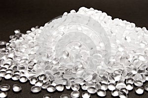 Transparent Polyethylene granules  .HDPE Plastic pellets.  Plastic Raw material