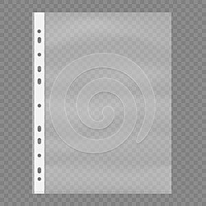 Transparent punched pocket