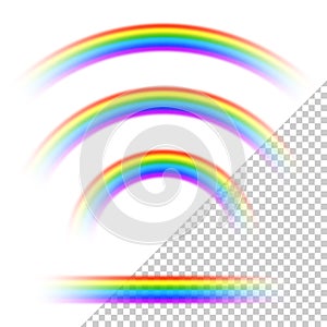 Transparent rainbows collection photo