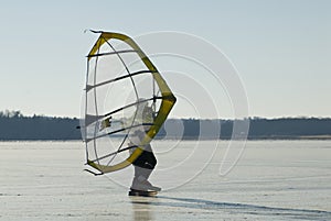 Transparent skate sail