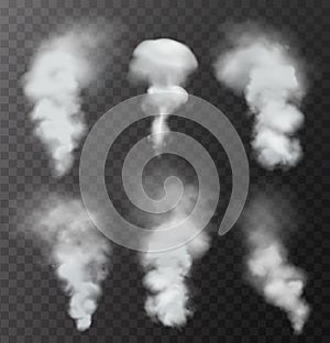 Transparent smoke. Vector