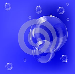 A transparent soap bubble background design