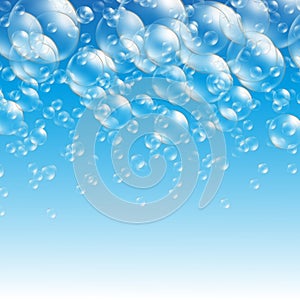 Transparent soap bubbles