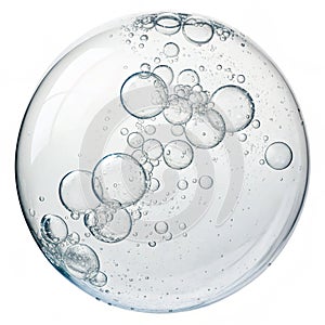 Transparent Sphere with Bubbles
