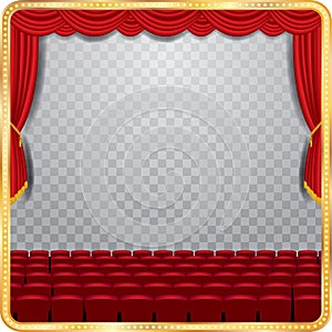 Transparent stage auditorium