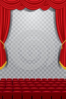 Transparent stage vertical