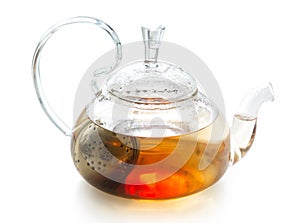 Transparent teapot with welding