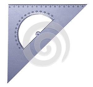 Transparent triangle Protractor