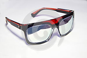 Transparent unisex glasses