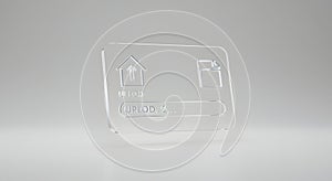 3D Glass Upload Interface Concept