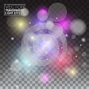 Transparent Vector Effects Series. Easy replacement of the background light rays shine starlet explode spark sparkle illuminated