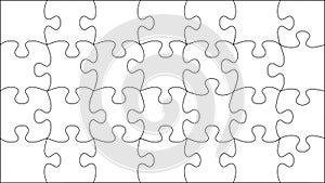 Transparent vector puzzle
