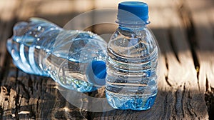 Transparent water bottle