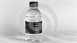 Transparent water bottle, pure