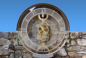 Transparent Water Clock in Pesariis