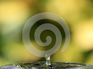 Transparent water drop