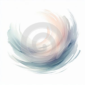 24 14. Transparent watercolor paint stroke with a ligh photo