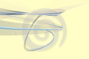 The transparent waving lines, element backgrounds, 3d rendering