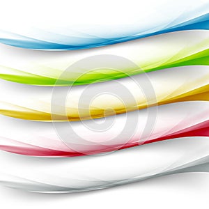 Transparent web colorful border collection