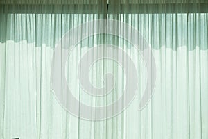 Transparent white curtain