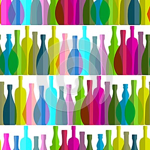 Transparent Wine Bottle Set Collection