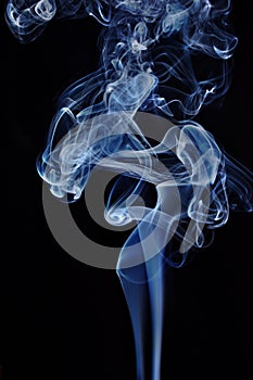 Transparented colorful cloud of smoke