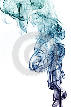 Transparented colorful cloud of smoke