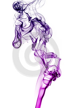 Transparented colorful cloud of smoke