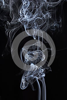 Transparented white cloud of smoke